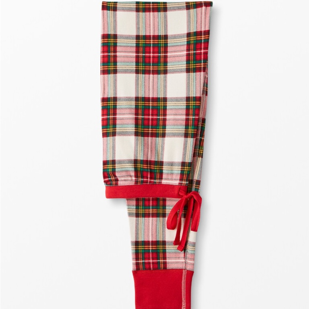 HANNA ANDERSSON Women's Holiday Print Long John Pajama Pant RED AND WHITE ❣️🤍